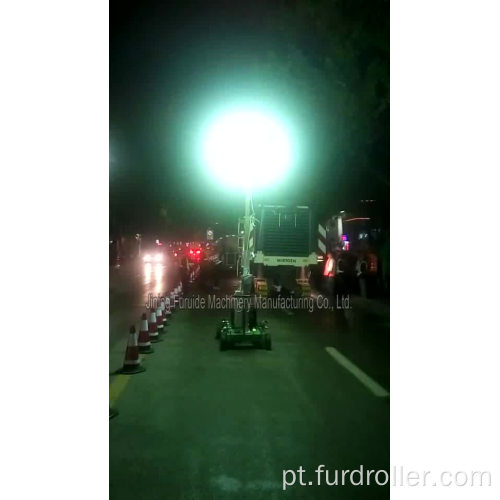 Torre de iluminação portátil pequena do balão com gerador de reboque (FZM-Q1000)